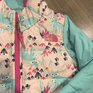 Reversible North face jacket, 4T